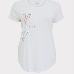 Torrid Classic Fit Tee - Tulip Design - Size 2